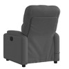 vidaXL - Dark Gray Fabric Massage Recliner Chair for Elderly, Manual Reclining Function, 6-Point Vibration, Cup Holders, Sturdy Frame - 4 of 4
