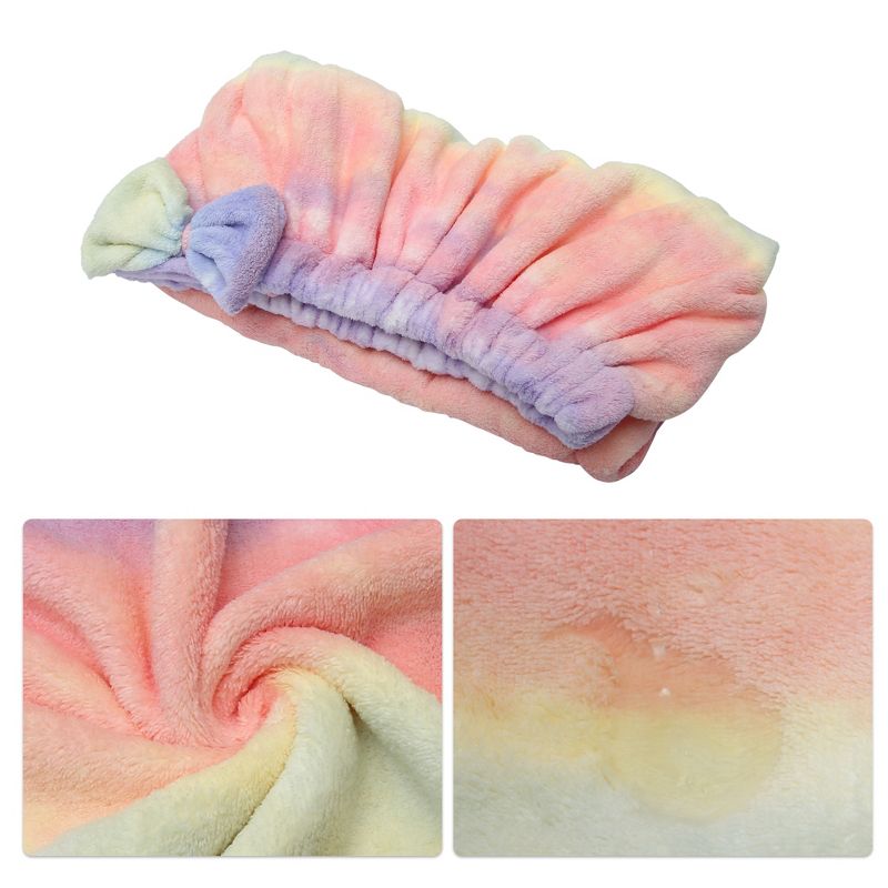 Unique Bargains Women's Bowknot Decor Bath Wrap Towel Multicolor 31.9" Length 1 Pc, 3 of 8