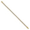 Chisel Stainless Steel Polished Yellow IP-plated CZ 7.5" Tennis Bracelet - 2 of 4