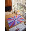 Lany Space Jessica Miller Colorful Lazer Rays Eye Rug - 2 of 4