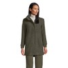 Lands' End Women's Petite Boucle Fleece Coat - Large - Forest Moss