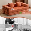 KTMBDW Convertible Sleeper Sofa Bed, Folding Mattress Couch with Fixed-Shape Frame, Floor Sofa Lounge Couch for Living Room - 4 of 4
