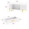 Famapy Stylish White Coffee Table:A Modern and Functional Centerpiece for Your Living Room - 4 of 4