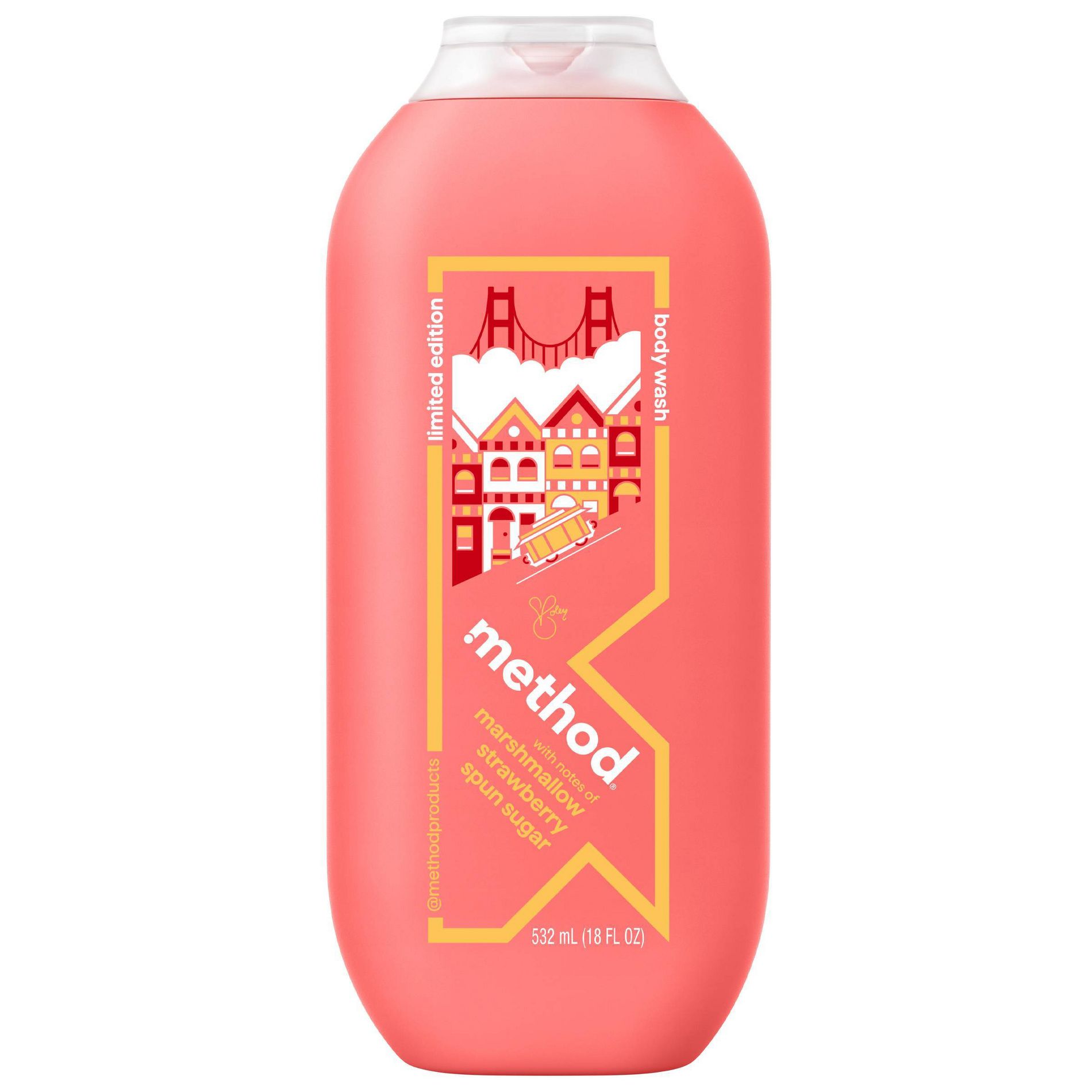 Method Limited Artist Collection Inspired by San Francisco Body Wash - Marshmallow and Strawberry - 18 fl oz