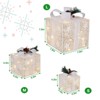 Karl Home 3PCS Lighted White Gift Boxs Christmas Indoor Decoration - 2 of 4