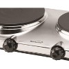 Brentwood 1,440-Watt Double-Burner Electric Hot Plate in Silver - 4 of 4