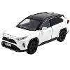 Toyota Rav4 Hybrid XSE White with Black Top and Sunroof 1/24 Diecast Model Car - 2 of 3