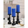 Large Pillar Candles 3x6 Inch ¨C Set of 3 Unscented Dripless Candles, Long Burning Rustic Finish for Weddings, Home Decor - 4 of 4