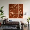 Nadja Abstract Face Sketch 4 Wood Wall Mural - society6 - 2 of 2