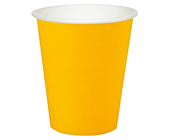24ct 9 Oz. Cups - Yellow