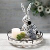 8.5"H Sullivans Patterned Textile Bunny Set of 3  Multicolored - 3 of 3