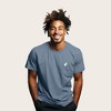 Dalix Ghost Embroidered Soft Cotton Short Sleeve T Shirt Mens - 3 of 4