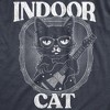 Mens Indoor Cat Funny T Shirt Introvert Sarcastic Tee For Men - Crazy Dog Men's T Shirt - image 2 of 4