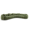 Minimore Modern Style 144" W Winnie L Shape 6S Sofa Green - 3 of 4