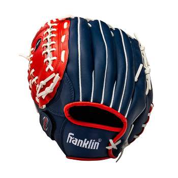 Franklin Sports Field Master USA Series 12.0" Baseball Glove - Left Handed Thrower Blue/Red