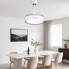 Bella Depot 36" Modern Retractable Ceiling Fan with Dimmbale LED Light and Remote 6-speed Reversible DC Motor - 4 of 4