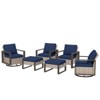 UPTION 6-Piece Wicker Outdoor Sectional Set Patio Conversation - 2 of 4