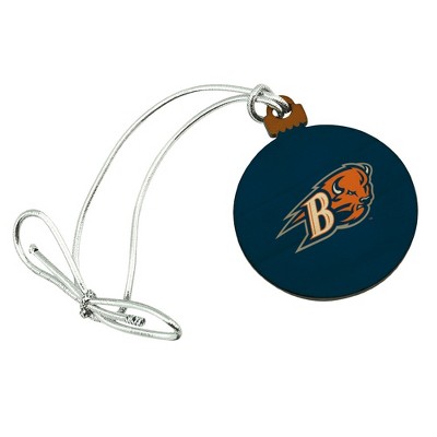 Bucknell Primary Logo Mini Small Tiny Wood Christmas Tree Holiday Ornament