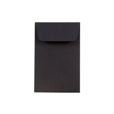 Coin Envelopes . Black Mini Gift Card Size 2.25 X 3.5 Gummed Flap