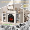Farmhouse Electric Fireplace TV Stand with 30" Electric Fireplaces Heater - 3 of 4