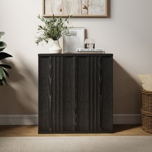 Vlsrka 31.5-Inch Contemporary Fluted Door Sideboard – Stylish Accent Cabinet for Living Room, Coffee Corner, or Entryway. - 1 of 4