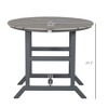 Aluminum Frame Round Patio Table with Umbrella Hole, Outdoor Dining Table for 4 People - 3 of 4