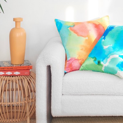 Rochelle Porter Pangea Multicolor Square Decorative Pillow
