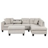 NicBex Sectional Sofa with Storage Ottoman & 2 Pillows L Shaped Modular Sofa for Living Room & Apartment - 2 of 4