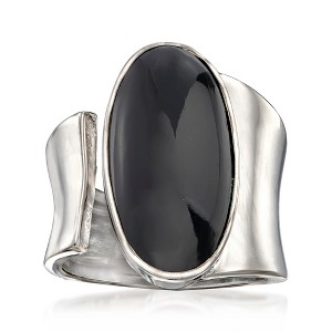 Ross-Simons Black Onyx Wrap Ring in Sterling Silver - 1 of 4