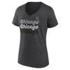 MLB Chicago White Sox Women's Gray Short Sleeve V-Neck T-Shirt - 2 of 3