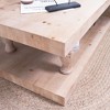 Sapphtopaz Coffee Table Home Decor Modern Rectangle Wood Dining Table with Sleek Floating Top for Living Room, Home Small Space - 3 of 4