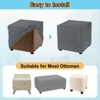 Unique Bargains Polyester Rectangular Stretchy Elastic Stool Cover - 4 of 4
