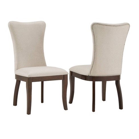 Tays Tufted Linen Wingback Dining Chairs (Set of 2) by Furniture