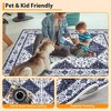 Machine Washable Area Rugs Vintage Printed Living Room Rugs with Non-Slip Backing, Soft Low Pile Floor Carpet - 2 of 4