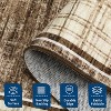 Washable Non-Slip Plaid Carpet - Modern Short Pile Rug for Living Room, Bedroom & Laundry Room - Soft Anti-Foul Home Decor - 2 of 4