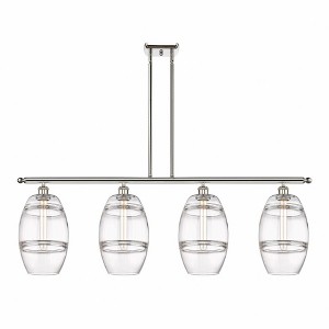 Vaz - 4 Light Stem Hung Island In Industrial Style-10.38 Inches Tall and 48 Inches Wide - 1 of 1
