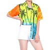 HAPPY BAY Button Down Shirt Casual Summer Beach Party Blouse Shirt Button Up Short Sleeve Vacation Hawaiian Shirts Tank Top Women - 4 of 4
