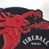 16" x 15.5" Fireball Whisky Embossed Metal Sign Black/Red - American Art Decor: Cinnamon Liquor Logo, Man Cave Decor, Saw-Tooth Hanger - 3 of 4