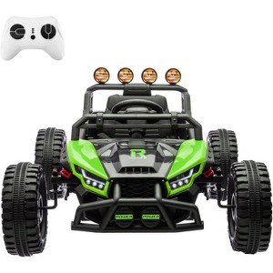 Jojoka 24V Ride On UTV Toys for Big Kids,2x130W Powerful Electric Car w/ Remote Control,4 Shock Absorbers,LED Lights,Music - 1 of 4