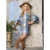 Adorable Plaid Tiered Sleeve Sweater Dress Mia Belle Girls - 4 of 4