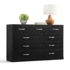 Modern 54" Wide Dresser & Chest of Drawers, Wood & Metal Design, Doubles as TV Stand, Storage for Bedroom & Living Room - 1 of 4