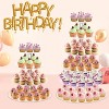 Multi layer circular acrylic paper cup cake tree tower display stand pastry wedding birthday party display - 4 of 4