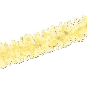Beistle 25' Tissue Festooning Garland Yellow 4/Pack 55599-Y - 1 of 1