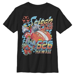 Boys Lilo & Stitch Hawaiian Galactic Race T Shirt - 1 of 4