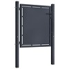 vidaXL Garden Gate Steel 39.4"x39.4" Anthracite - 2 of 4