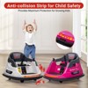 12V Kids Electric Ride On Bumper Car, Toddlers Bumper Car with Remote Control, Music, LED Lights, , Ride On Toy for Boys& Girls, Rose Red - 4 of 4