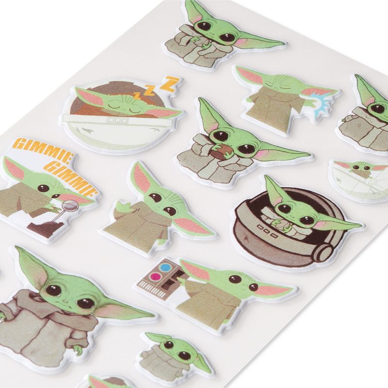 14ct Star Wars Baby Yoda Puffy Stickers, 4 of 5