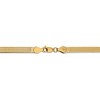 Black Bow Jewelry 4mm, 14k Yellow Gold, Solid Herringbone Chain Necklace - 4 of 4
