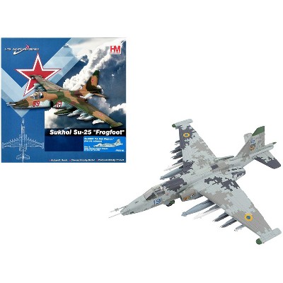 Sukhoi Su-25M1 Frogfoot Aircraft "Tactical Aviation Brigade" (2022) Ukrainian Air Force 1/72 Diecast Model by Hobby Master