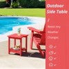 Arceso Adirondack Outdoor Side Table, 2-Tier HDPS Patio End Table Weather Resistant, Morden Side Table for Patio, Pool, Porch - 3 of 4